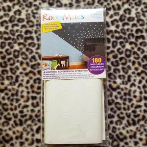 RoomMates Glow in the Dark Dots Peel and Stick Wall Decals, Brand New, 180 Total